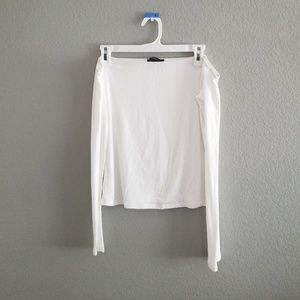 White off the shoulder top